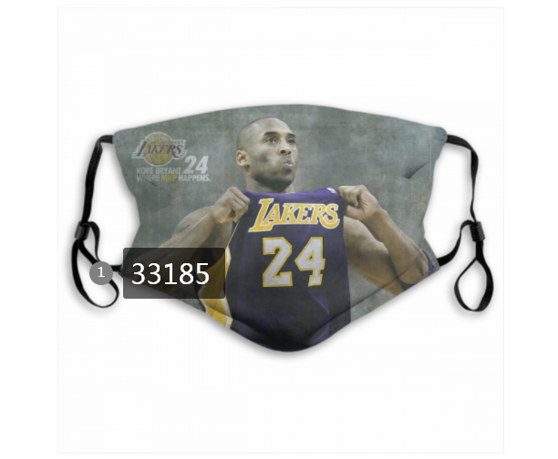 2021 NBA Los Angeles Lakers #24 kobe bryant 33185 Dust mask with filter